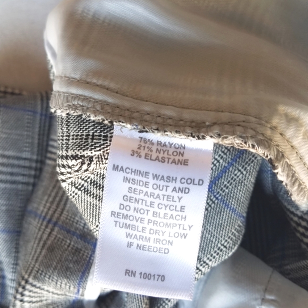 Adrienne Vittadini Plaid Straight Pant - Picture 8 of 9